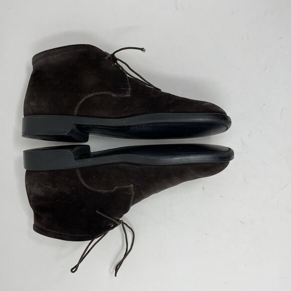 Salvatore Ferragamo Brown Suede Chukka Ankle Boots Size 7 D main image 10
